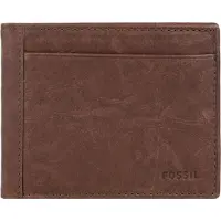Fossil Leder Kartenhalter Neel Bifold With Flip ID Brown braun