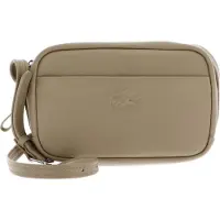Lacoste Leder Umhängetasche City Court Crossover Bag Viennois taupe