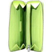 Esquire Leder Geldbörse Viktoria Zip Around Wallet Sharp Green hellgrün