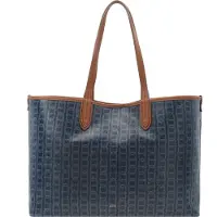 Fossil Schultertasche Shopper Williamson Tote Bag Blue Print dunkelblau