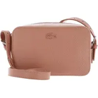 Lacoste Leder Umhängetasche Chantaco Classics Crossover Bag Cork altrosa