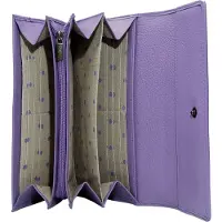 Esquire Leder Geldbörse Peru Ladies Purse Lilac flieder
