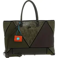 Gabs Leder Schultertasche Rioko Momu Sendai Black Shoulder Bag Verde Oliva olivgrün