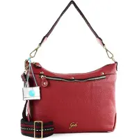 Gabs Leder Schultertasche Umhängetasche Clelia Shoulder Bag Euphoria rot