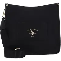 U.S. POLO ASSN. Schultertasche Umhängetasche Stanford Hobo Black schwarz