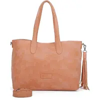 Fritzi aus Preußen Schultertasche Umhängetasche Vintage Jördis Shopper Peach Party orange