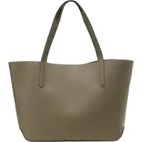 Marc O'Polo Leder Schultertasche Tana Shopper Forest Floor taupe