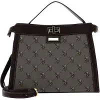 U.S. POLO ASSN. Handtasche Umhängetasche Hampton Handle Bag Brown braun