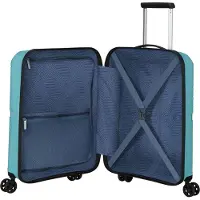 American Tourister mit Laptopfach Airconic Spinner 55 / 20 Frontl. 15.6" Trolley Surf Blue / Yellow türkis
