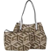 GUESS HWSA6995280TPG VIKKY TOTE Women TAUPE LOGO Size One Size