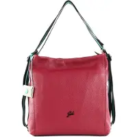 Gabs Leder Schultertasche Rucksack Aissa TG Bull Black Shoulder Bag Euphoria rot