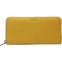 Esquire Leder Geldbörse Viktoria Zip Around Wallet Yellow gelb