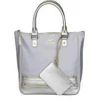Sansibar Handtasche Schultertasche Shopper Bag Silver silberfarben
