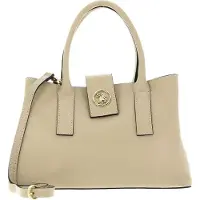 U.S. POLO ASSN. Leder Handtasche Umhängetasche Arlington Double Handle Bag Beige