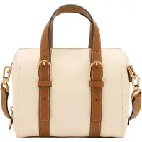 Fossil Handtasche Umhängetasche Charlie Mini Stachel Bone / Brown creme