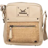 Sansibar Umhängetasche Schultertasche Crossbody Bag Sand beige