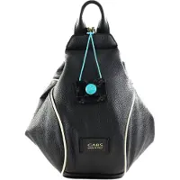 Gabs Schultertasche Freizeitrucksack Narcisa Shoulder Bag Nero+Smog+Ecru schwarz dunkelgrau