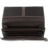 Bruno Banani Leder Geldbörse Africa Wallet Brown dunkelbraun