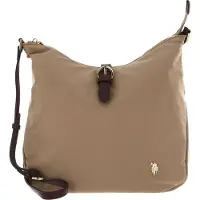 U.S. POLO ASSN. Schultertasche Houston Hobo Bag Warm Taupe beige