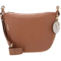 Mandarina Duck Leder Umhängetasche Mellow Leather Crossover Pecan Nut hellbraun