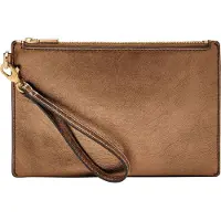 Fossil Handgelenktasche Utensilientasche Gift Wristlet Bronze