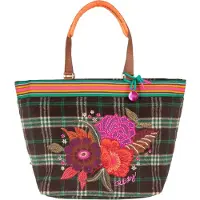 Oilily Schultertasche Sia Shopper Code Green bunt