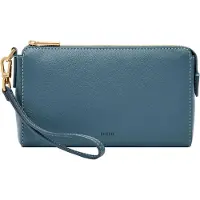 Fossil Handgelenktasche Utensilientasche Gift Wristlet Drizzle blau