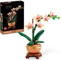 LEGO Botanique 10343 Orchidee Miniatur, Blumen Set, Bauset, Innendekoration, Geschenkidee, 18+ Jahre, Terrakotta Topf