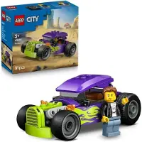 LEGO City Hot Rod Rennwagen 60485, Bauspielzeug, Inklusive Minifigur, Fördert Feinmotorik, Geschenk ab 5 Jahren