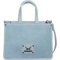 Sansibar Handtasche Umhängetasche Mini Tote Bag Jeans hellblau