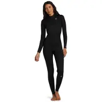 Billabong Foil 3/2 Mm Long Sleeve Chest Zip Neoprene Suit Schwarz XS Frau