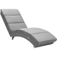 Casaria Relaxliege London Grau Webstoff