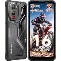 Blackview 2026 FORT 5 6.78"Ultra-Thin Ohne Vertrag outdoor handy,36+256GB, Android 16,120 Hz,108MP,Helio G100,5000 mAh, kabellosesLaden,NFC,IP68/IP69K