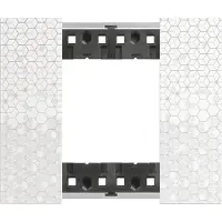 Legrand KA4802MW LivingNow Abdeckrahmen 2-modulig in der Farbausführung Pixel