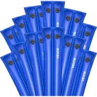 Vevor Pool Beschwerungssack, 12 Packungen à 238 cm, 0,4 mm dicke PVC-Säcke mit Gewichten mit auslaufsicherem Schraubverschluss, Wassersäcke zur Befestigung von Poolabdeckungen im Winter, blau