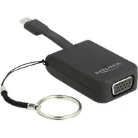 DeLOCK 63941, 0,03 m, USB Typ-C, VGA (D-Sub), Männlich, Weiblich, Gerade