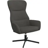Syfax Relaxsessel Dunkelgrau Samt