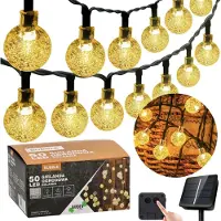 Sarcia.eu Solar-Gartengirlande 50 LED, Lichterkette 9,35 m