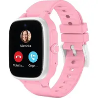 Lamax Sicherheits-Smartwatch für Kinder WatchY4 Play Rosa 1,4 Zoll mit GPS, Videoanruf, SOS-Taste, wasserdicht