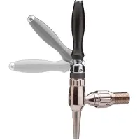 Ich-zapfe Bierzapfhahn, Kompensatorhahn Nordic - aus satiniertem stahl mit kompensatorschaft inox 5/8"Length:55 mm