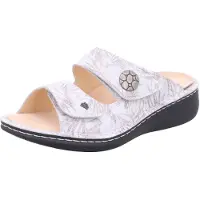 Finn Comfort Moorea supersofte Pantolette, Damen, Leder, Beige, lose Einlagen - Damenschuhe Pantolette / Zehentrenner, Beige, leder (savanne)