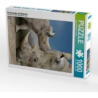 CALVENDO Nashornbaby mit Muttertier 1000 Teile Puzzle hoch 480x640mm, Schmidbauer Heinz; 7463647