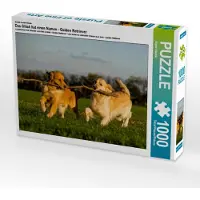CALVENDO Ein Motiv aus dem Kalender Das Glück hat einen Namen - Golden Retriever 1000 Teile Puzzle quer 640x480mm, Starick Sigrid; 7355780