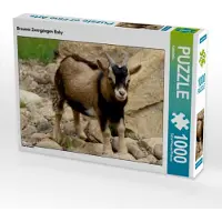 CALVENDO Braunes Zwergziegen Baby 1000 Teile Puzzle quer 640x480mm, ; 7314214