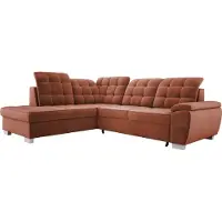 Domo Ecksofa LOTTA In SALVADOR Stoff, Maße 258x212cm – Elegantes Design, Vielseitige Schlaffunktion Und Robuster Stauraum Für Ihr Wohnzimmer Anordnung der Möbel Linksseitig Farbe: VON BURGUNDER