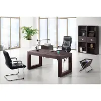 AEA Leder-Couchtisch in Holzoptik modern elegant