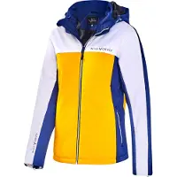 Black Crevice - Damen Wintersport Jacke | Farbe: Blau/Gelb | Größe: 38