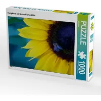 CALVENDO Honigbiene auf Sonnenblumenblüte 1000 Teile Puzzle quer 640x480mm, ; 7305329