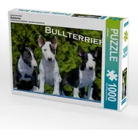 CALVENDO Ein Motiv aus dem Kalender Bullterrier 1000 Teile Puzzle quer 640x480mm, ; 7355129