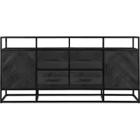 Benoa Kommode Jax 200cm - Schwarz